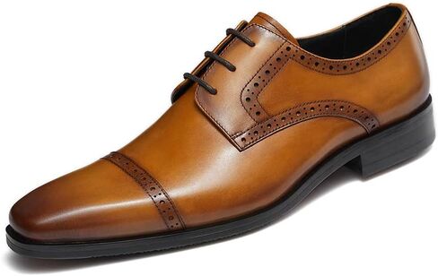 أحذية FRASOICUS للرجال من الجلد الطبيعي، أحذية أكسفورد رسمية للرجال in Kuwait