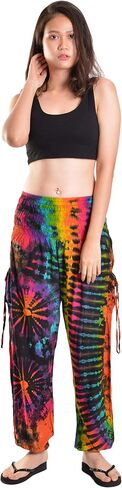 Orient Trail Women's Hippie Bohemian Palazzo Yoga Scrunched Bottom Tie Dye Harem Pants in Saudi Arabia