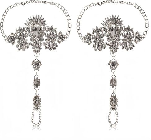 NABROJ مجوهرات القدم صنادل بيرفوت للنساء مثير - الخلخال للنساء أساور الكاحل الكبيرة للنساء مع حلقة اصبع القدم - مجوهرات الصيف in Kuwait