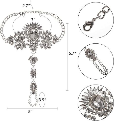 NABROJ مجوهرات القدم صنادل بيرفوت للنساء مثير - الخلخال للنساء أساور الكاحل الكبيرة للنساء مع حلقة اصبع القدم - مجوهرات الصيف in Kuwait