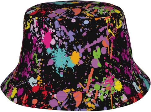 قبعات دلو ريترو 80s 90s للنساء والرجال، قبعة شمسية قابلة للتعبئة في الهواء الطلق in Kuwait