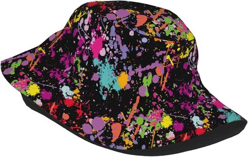 قبعات دلو ريترو 80s 90s للنساء والرجال، قبعة شمسية قابلة للتعبئة في الهواء الطلق in Kuwait