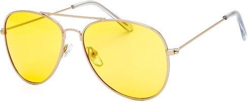 The Fresh Men Women Driving Polarized HD Sight Night Vision Driving Anti-Glare Glasses Yellow Lens Frame Ultra Light in Saudi Arabia