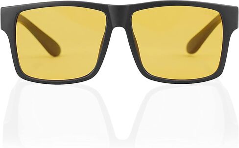 نظارة شمسية TOROE Eyewear مستقطبة للقيادة الليلية عالية الدقة للرجال بإطار مربع TR90 خفيف الوزن in Kuwait