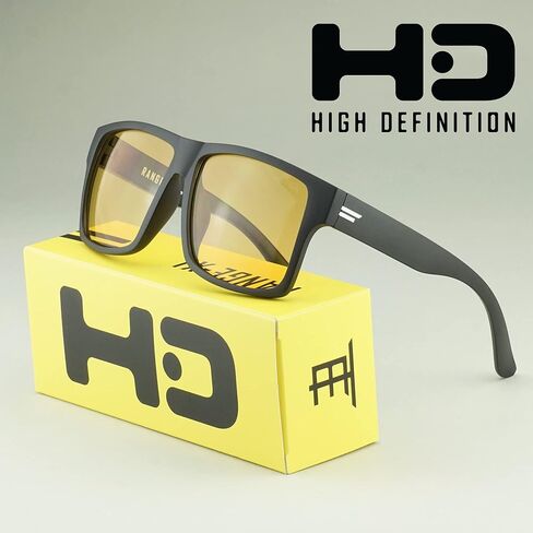 نظارة شمسية TOROE Eyewear مستقطبة للقيادة الليلية عالية الدقة للرجال بإطار مربع TR90 خفيف الوزن in Kuwait