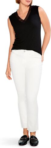 NIC+ZOE Women's Drapey Rib Mesh Trim Tank in Saudi Arabia