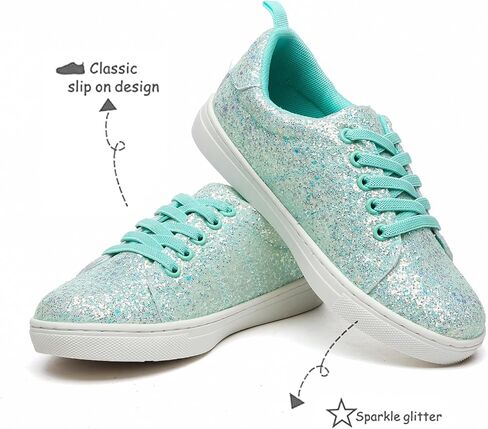 حذاء Bernal للفتيات اللامع خفيف الوزن سهل الارتداء حذاء رياضي أنيق لامع للأطفال الصغار/الأطفال الصغار/الأطفال الكبار in Kuwait