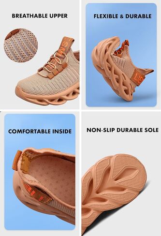 Carbetkid Boys Girls Lightweight Running Shoes Kids Slip On Athletic Walking Sneakers for Toddler/Little Kid/Big Kid in Saudi Arabia