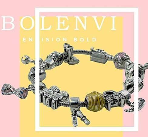 Bolenvi البيسبول البيسبول الكرة الرياضية 925 فضة سحر الخرزة لباندورا والأساور أو القلائد المماثلة in Saudi Arabia