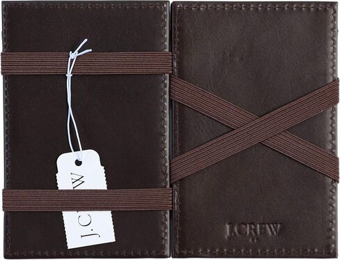 J.Crew Mercantile Men's Leather Magic Wallet (Brown) in Kuwait