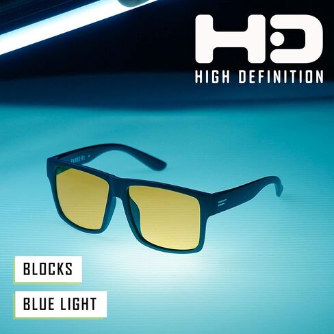 نظارة شمسية TOROE Eyewear مستقطبة للقيادة الليلية عالية الدقة للرجال بإطار مربع TR90 خفيف الوزن in Kuwait