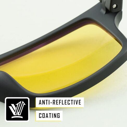 نظارة شمسية TOROE Eyewear مستقطبة للقيادة الليلية عالية الدقة للرجال بإطار مربع TR90 خفيف الوزن in Kuwait