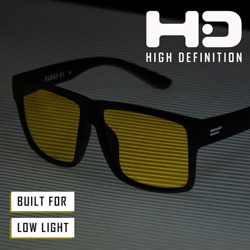 نظارة شمسية TOROE Eyewear مستقطبة للقيادة الليلية عالية الدقة للرجال بإطار مربع TR90 خفيف الوزن in Kuwait