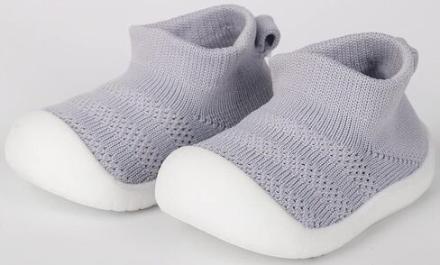 QIETION Baby First-Walking Shoes Trainers Toddler Infant Boys Girls Soft Sole Non Slip Cotton Canvas Mesh Breathable Lightweight TPR Material Slip-on Sneakers Outdoor in Saudi Arabia
