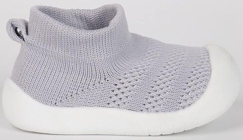 QIETION Baby First-Walking Shoes Trainers Toddler Infant Boys Girls Soft Sole Non Slip Cotton Canvas Mesh Breathable Lightweight TPR Material Slip-on Sneakers Outdoor in Saudi Arabia