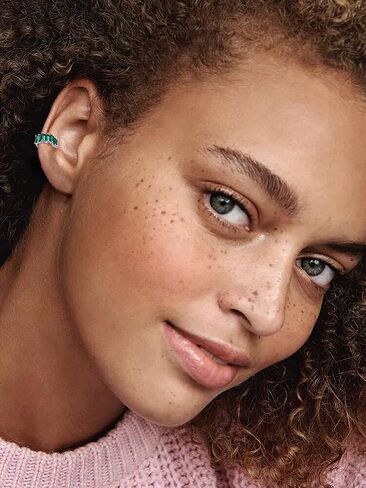 Ear Cuff Crystal Cartilage Non Piercing Clip On Earring Cubic Zirconia Irregular Square Fake Huggie Hoops Wrap Earrings Dainty Jewelry Gifts for Women Girls in Saudi Arabia