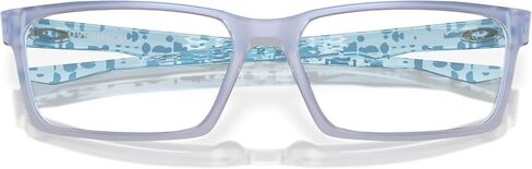 Oakley Men's OX8060 Overhead Rectangular Prescription Eyewear Frames, Matte Dark Stonewash Opaline/Demo Lens, 59 mm in Saudi Arabia