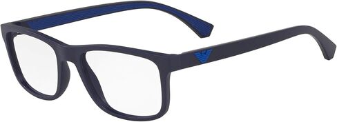 Emporio Armani Men's EA3147 Sunglasses, Matte Blue/Black/Demo Lens, 55 mm in Saudi Arabia