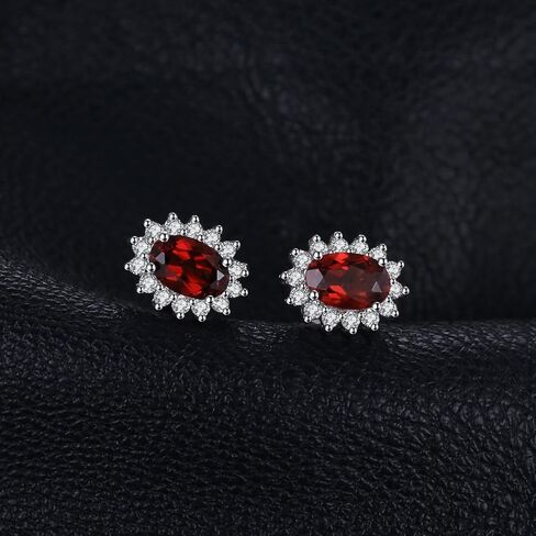 JewelryPalace الأميرة ديانا كيت ميدلتون فئة الأحجار الكريمة جوهرة الياقوت الزمرد روبي أقراط للنساء، 14K الذهب الأصفر مطلي 925 أقراط الفضة الاسترليني للنساء، مجموعة الأقراط in Kuwait