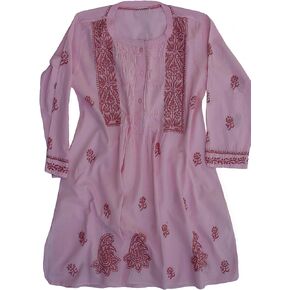 Ayurvastram Pure Cotton Hand Embroidered Tunic, Top, Kurti, Blouse