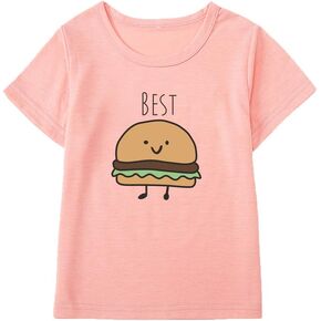XLXUXU Best Friends Girls Boys Casual Tshirts Funny Novelty Graphic Tees Short Sleeve Crewneck Letter Print Tops in Kuwait
