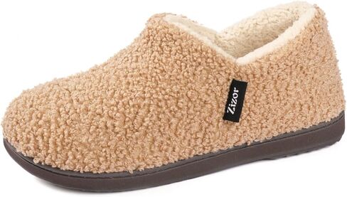 Zizor Women's Fuzzy Loafer Slippers House Shoes with Memory Foam in Kuwait