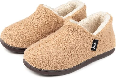 Zizor Women's Fuzzy Loafer Slippers House Shoes with Memory Foam in Kuwait