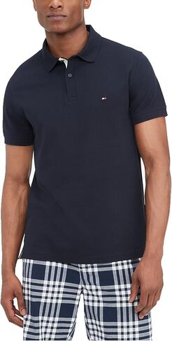 Tommy Hilfiger Men's Flag Placket Polo in Regular Fit in Saudi Arabia