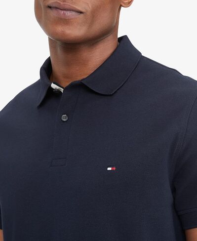 Tommy Hilfiger Men's Flag Placket Polo in Regular Fit in Saudi Arabia
