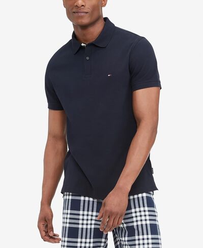 Tommy Hilfiger Men's Flag Placket Polo in Regular Fit in Saudi Arabia