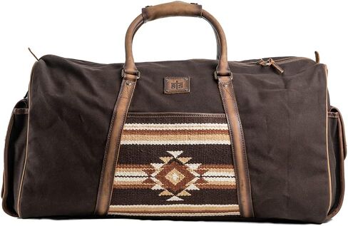STS Ranchwear Women's Casual Travel Large Capacity Multifunctional Sioux Falls Collection Duffle Bag, Brown, 23.5 W x 13.5" H x 9.5" D, Women's Casual Travel Large Capacity Multifunctional Sioux Falls in Saudi Arabia