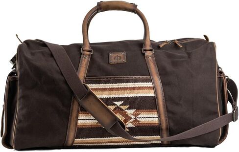 STS Ranchwear Women's Casual Travel Large Capacity Multifunctional Sioux Falls Collection Duffle Bag, Brown, 23.5 W x 13.5" H x 9.5" D, Women's Casual Travel Large Capacity Multifunctional Sioux Falls in Saudi Arabia