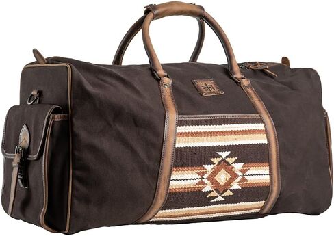 STS Ranchwear Women's Casual Travel Large Capacity Multifunctional Sioux Falls Collection Duffle Bag, Brown, 23.5 W x 13.5" H x 9.5" D, Women's Casual Travel Large Capacity Multifunctional Sioux Falls in Saudi Arabia