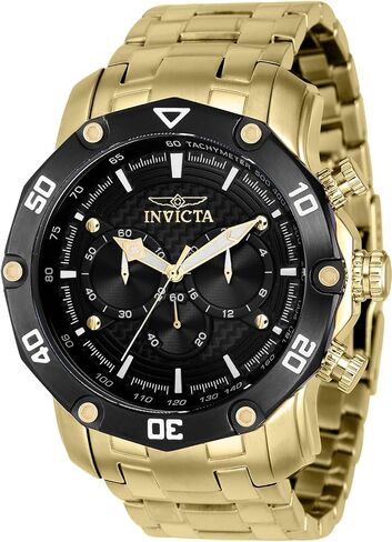 Invicta Men's Pro Diver 50mm Stainless Steel Quartz Watch, Gold (Model: 37725) in Saudi Arabia