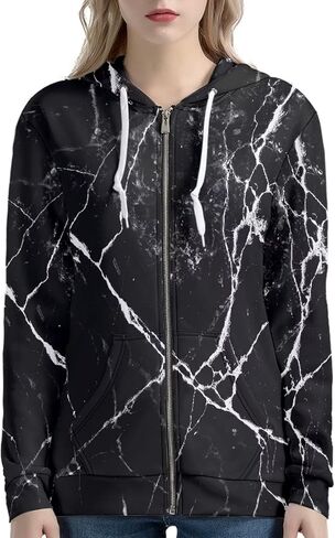 Belidome Women Hoodie Zip Up Oversized Sweatshirt with Zipper & Pocket & Long Sleeve Jacket for Athletic Casual Party in Saudi Arabia
