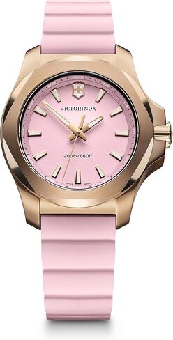 Victorinox Swiss Army Women's I.N.O.X. Stainless Steel Swiss-Quartz Rubber Strap, Black, 18 Casual Watch in Saudi Arabia