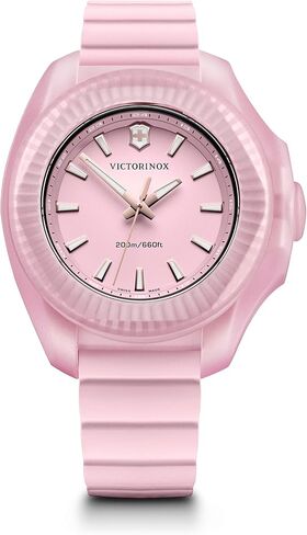 Victorinox Swiss Army Women's I.N.O.X. Stainless Steel Swiss-Quartz Rubber Strap, Black, 18 Casual Watch in Saudi Arabia