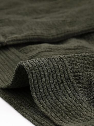 Agnes Orinda Plus Size Corduroy Shirt for Women Oversize Button Down Long Sleeve Loose Shacket Jacket Outwear in Kuwait