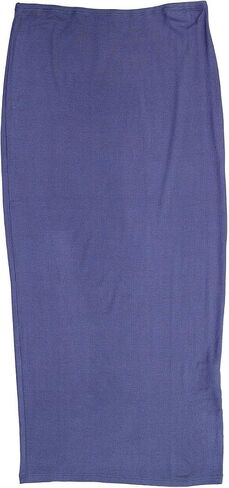 BGDK Ribbed Midi Skirt with Elastic Waist for Women- Bodycon Office Pencil Skirt in Saudi Arabia