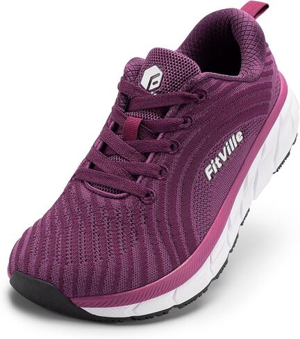 FitVille Wide Toe Box Shoes Women Comfortable Non Slip Wide Walking Shoes Women Swollen Feet Lightweight in Saudi Arabia