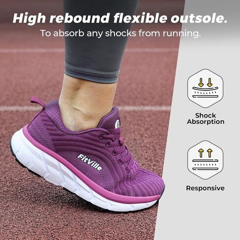 FitVille Wide Toe Box Shoes Women Comfortable Non Slip Wide Walking Shoes Women Swollen Feet Lightweight in Saudi Arabia