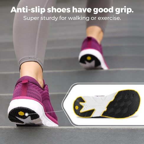 FitVille Wide Toe Box Shoes Women Comfortable Non Slip Wide Walking Shoes Women Swollen Feet Lightweight in Saudi Arabia