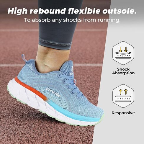 FitVille Wide Toe Box Shoes Women Breathable Wide Running Shoes for Women Lightweight Extra Wide Shoes for Women Comfortable Non Slip Extra Wide Shoes for Women with Swollen Feet with Cushioned in Saudi Arabia
