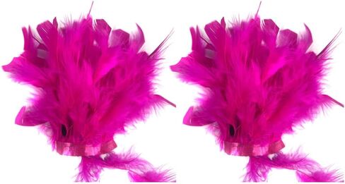 Blue Feather Slap Bracelet Cuffs Satin Turkey Feather Trim Bracelet Cuffs Carnival Feather Accessories Wedding Bridal Feather Wrist Cuff Christmas Party Costume, 1 Pair in Saudi Arabia