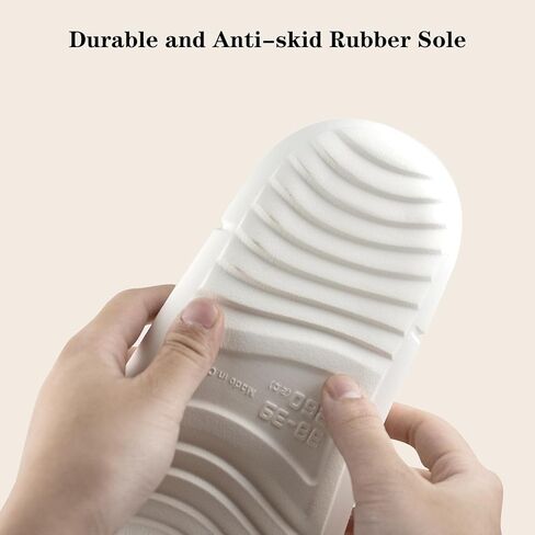 Nyicey Fuzzy House Slippers for Women Plush Comfy Faux Fur Open Toe Lined Slide Shoes Anti-Skid Sole Memory Foam House Bedroom Slippers for Ladies in Kuwait