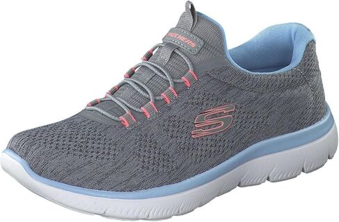 Skechers Sport Women's Women's Summits Fun Flare Sneaker, GYMT=Gray Multi, 9 in Saudi Arabia