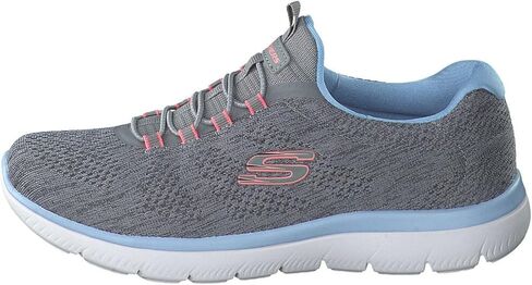 Skechers Sport Women's Women's Summits Fun Flare Sneaker, GYMT=Gray Multi, 9 in Saudi Arabia
