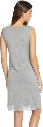 قميص نوم LazyCozy للنساء، قميص نوم مريح خفيف الوزن، قميص نوم برقبة على شكل حرف V in Kuwait