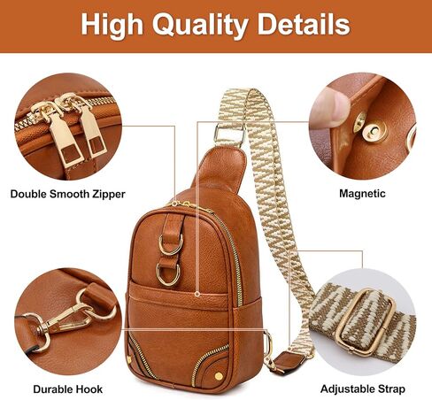 حقيبة حبال صغيرة للنساء من HADEEONG، محفظة كروس للجسم، حقيبة متقاطعة للجسم، حقيبة صدر عصرية، حقيبة خصر، حقيبة كتف، حقيبة حزام جلدي، حزام جيتار للهاتف الخلوي، حقيبة كروس للسفر/التسوق in Kuwait