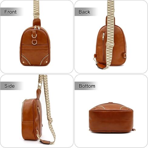 حقيبة حبال صغيرة للنساء من HADEEONG، محفظة كروس للجسم، حقيبة متقاطعة للجسم، حقيبة صدر عصرية، حقيبة خصر، حقيبة كتف، حقيبة حزام جلدي، حزام جيتار للهاتف الخلوي، حقيبة كروس للسفر/التسوق in Kuwait